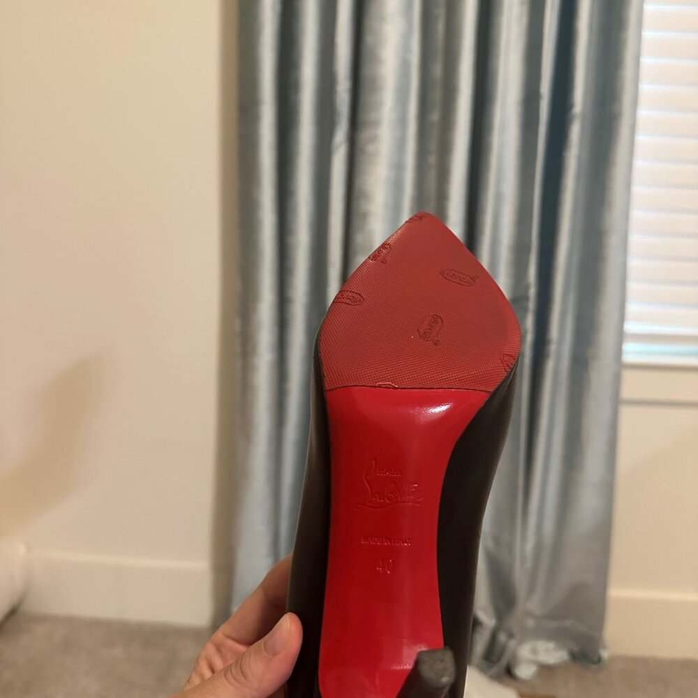 Christian Louboutin Pigalle 100 Nappa Shiny Black size 40 - Picture 11 of 16